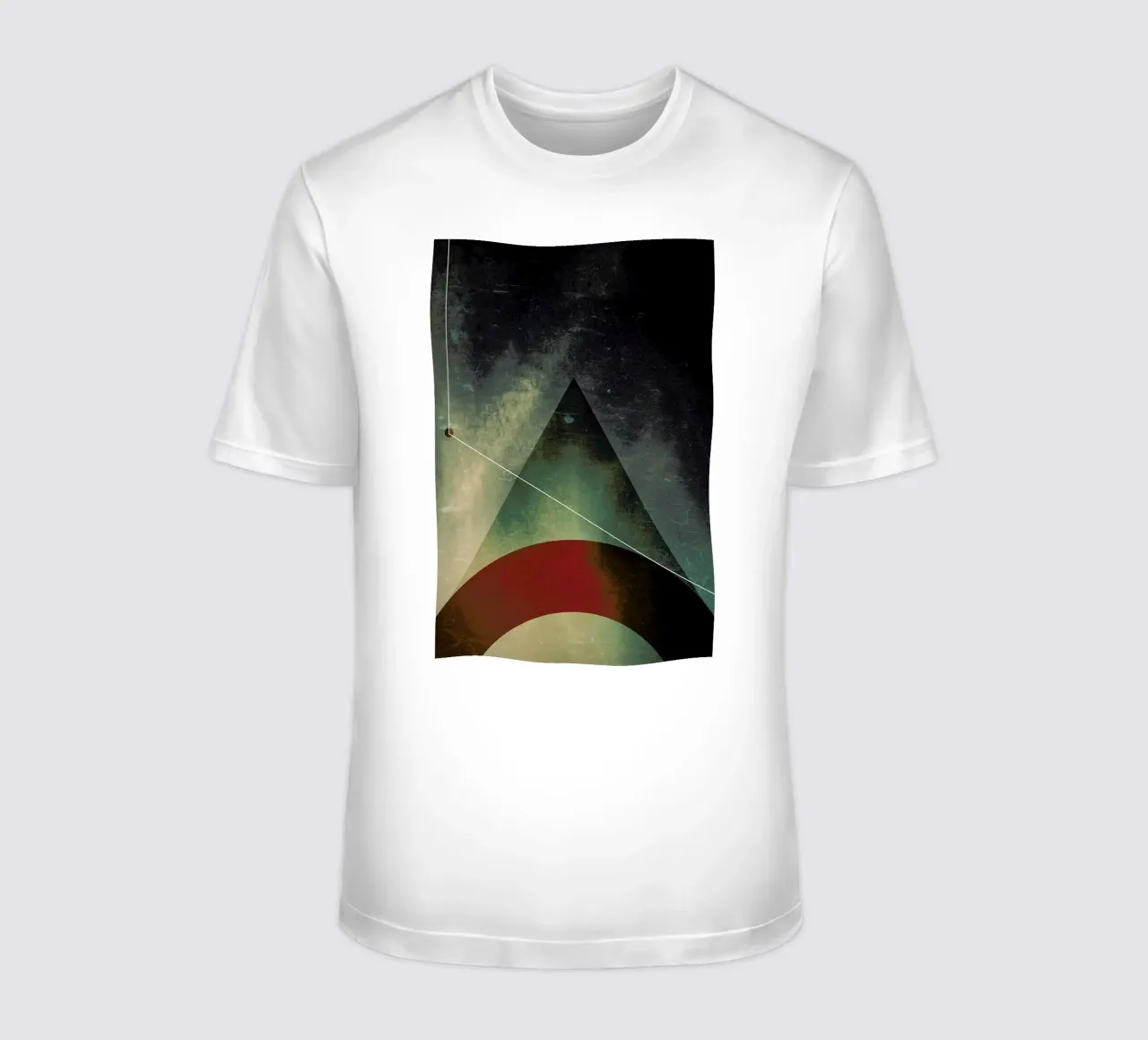 Triangle circle half t-shirt by Danny Ivan