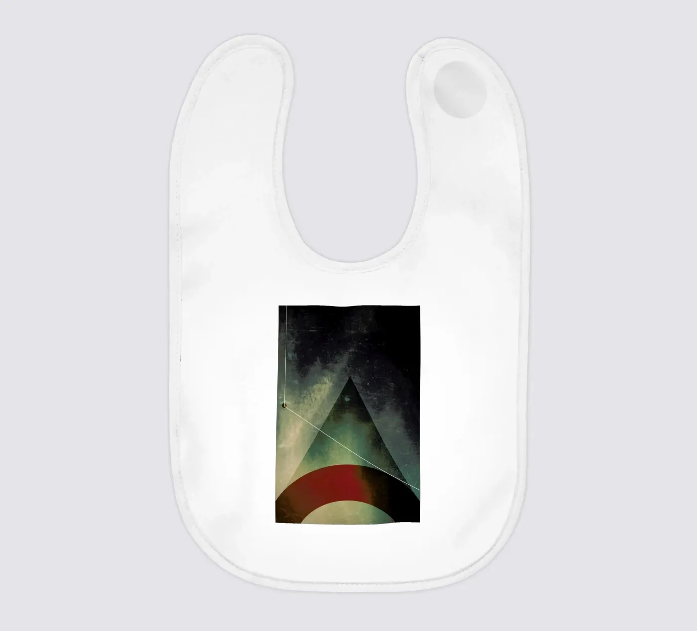 Triangle circle half baby slabbetje van Danny Ivan