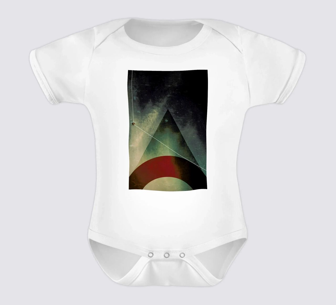 Triangle circle half Kurzarm Babybody von Danny Ivan