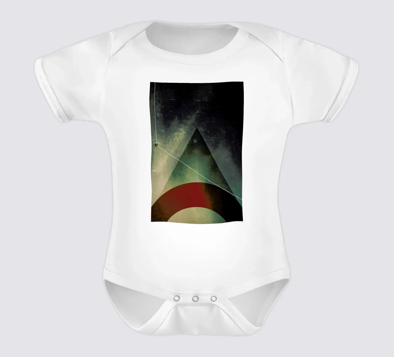 Triangle circle half body neonato maniche corte da Danny Ivan