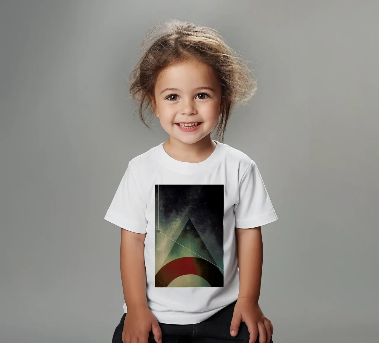 Triangle circle half t-shirt bambini da Danny Ivan