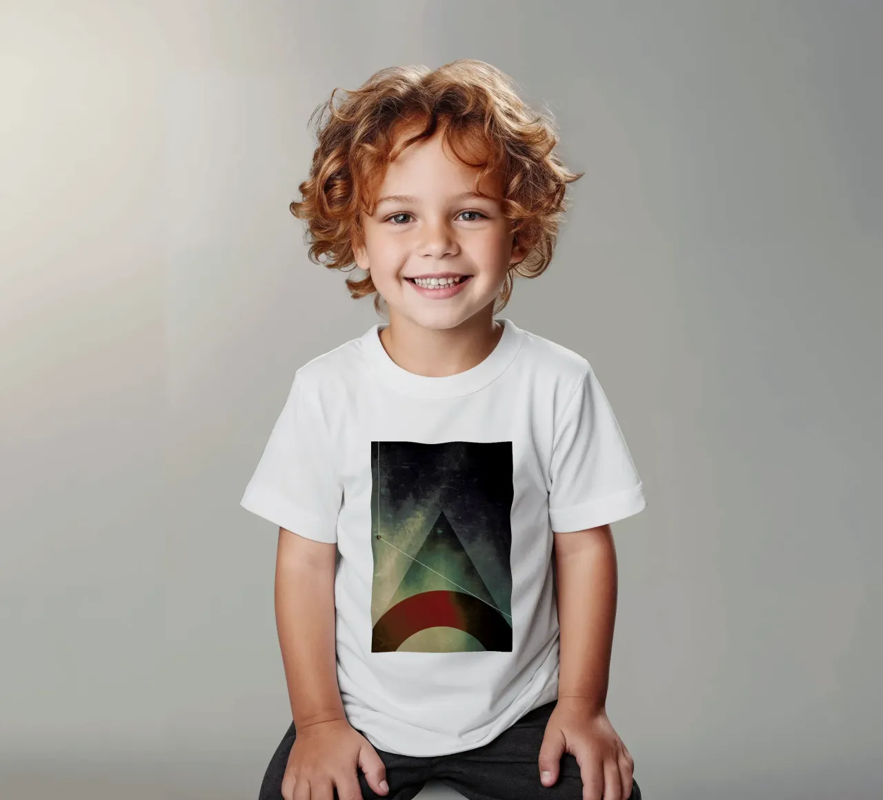 Triangle circle half t-shirt bambini da Danny Ivan