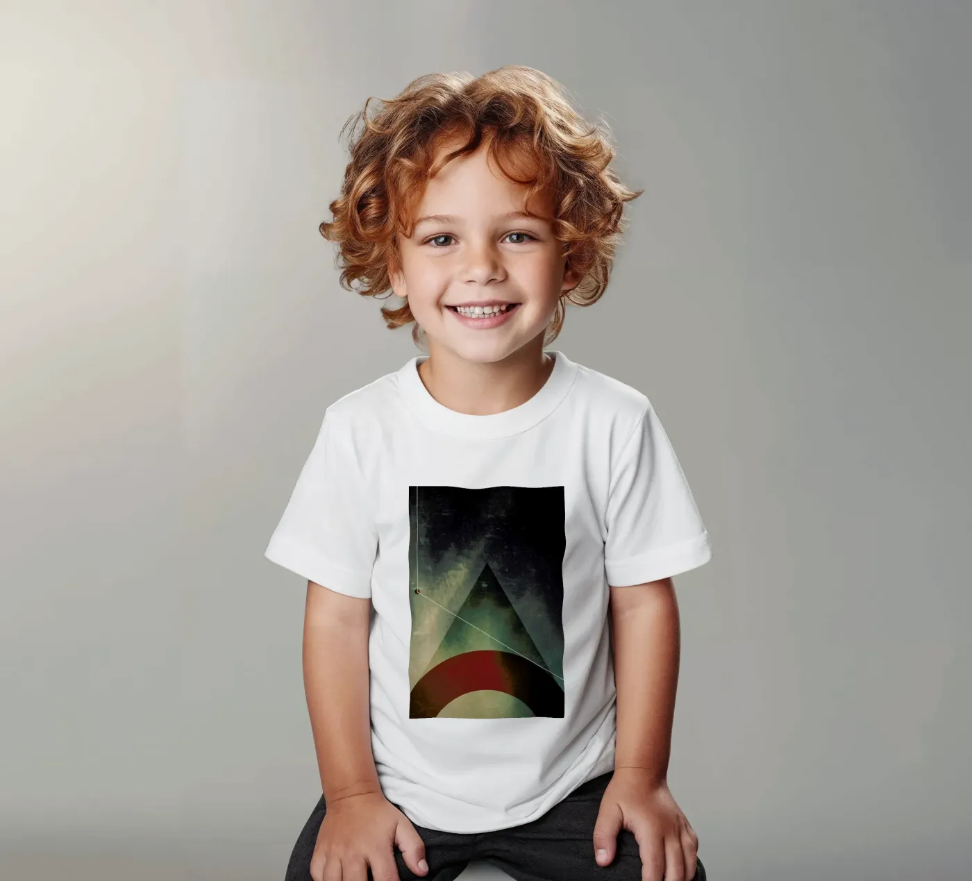 Triangle circle half t-shirt bambini da Danny Ivan