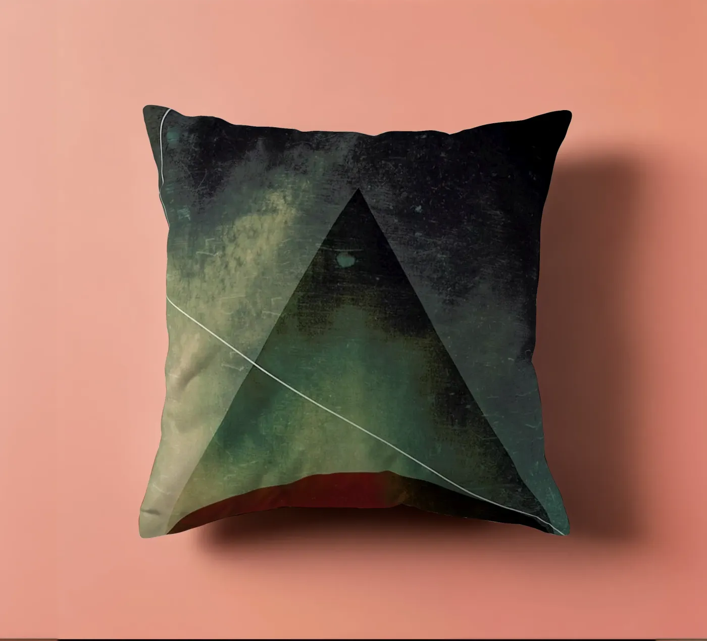 Triangle circle half Kissen von Danny Ivan