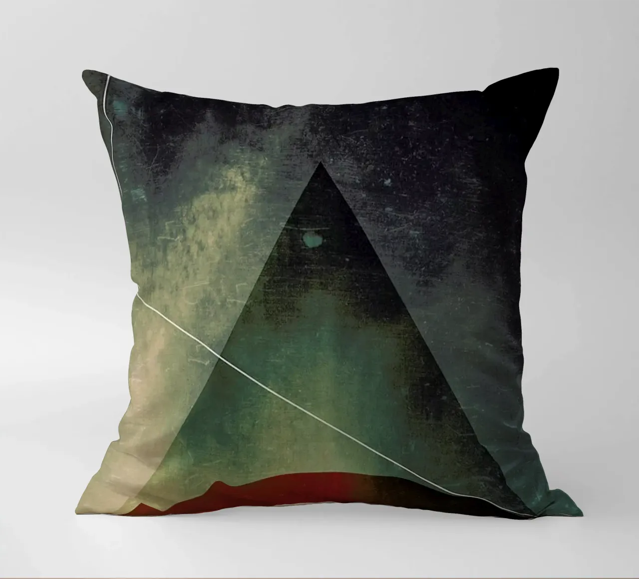 Triangle circle half Kissen von Danny Ivan