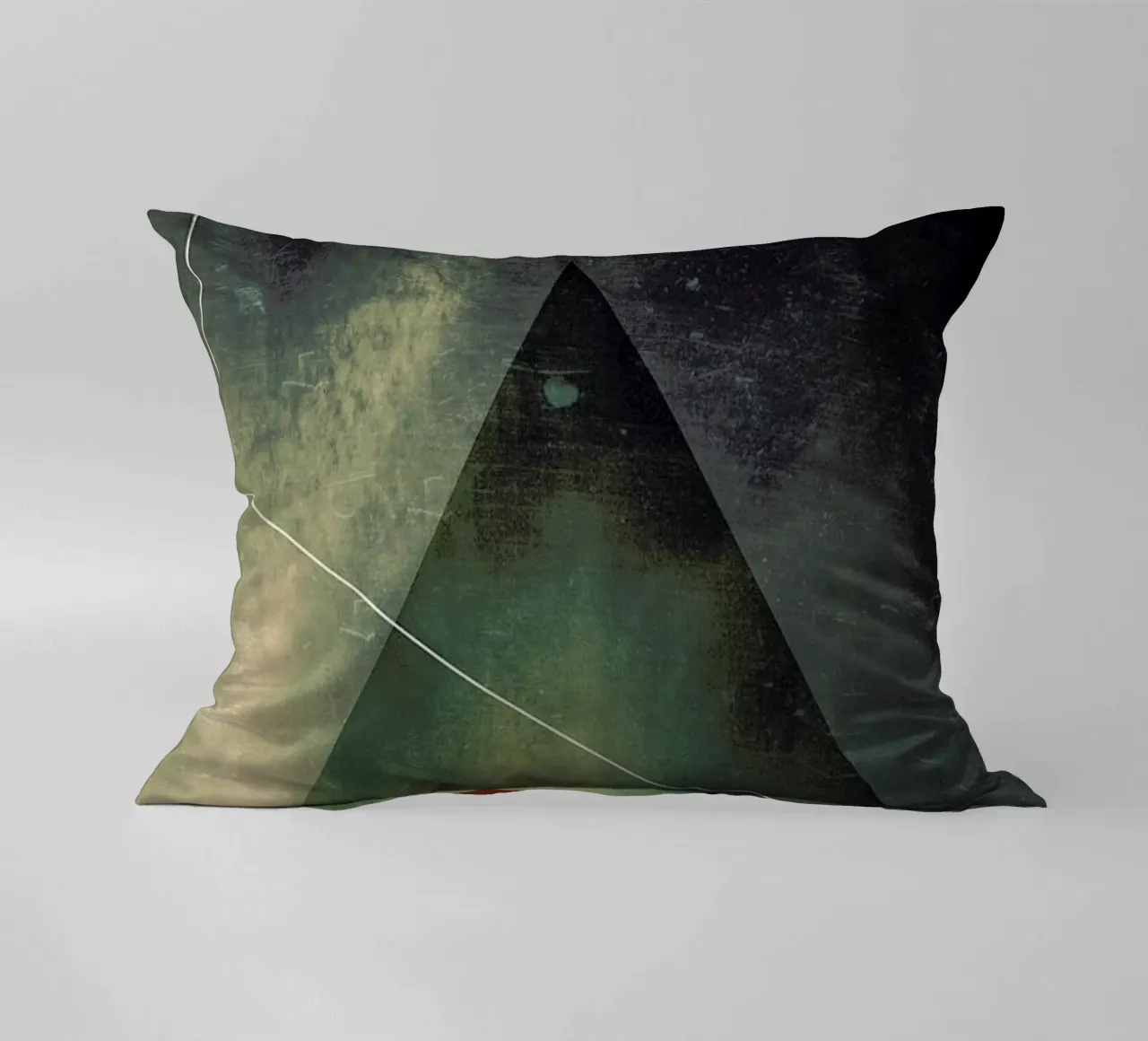 Triangle circle half kussen van Danny Ivan