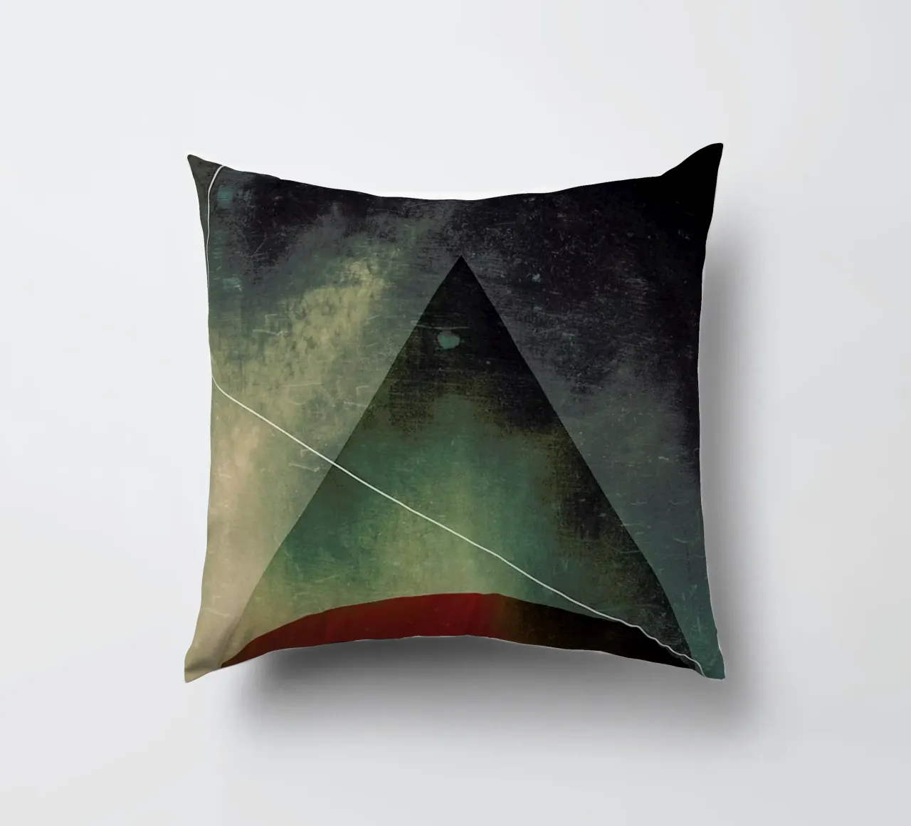 Triangle circle half kussen van Danny Ivan