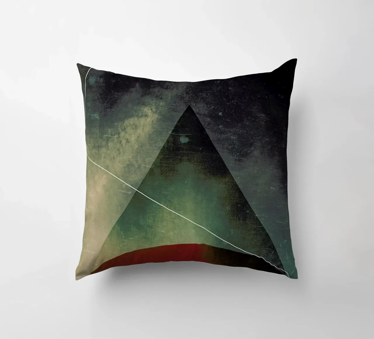 Triangle circle half kussen van Danny Ivan