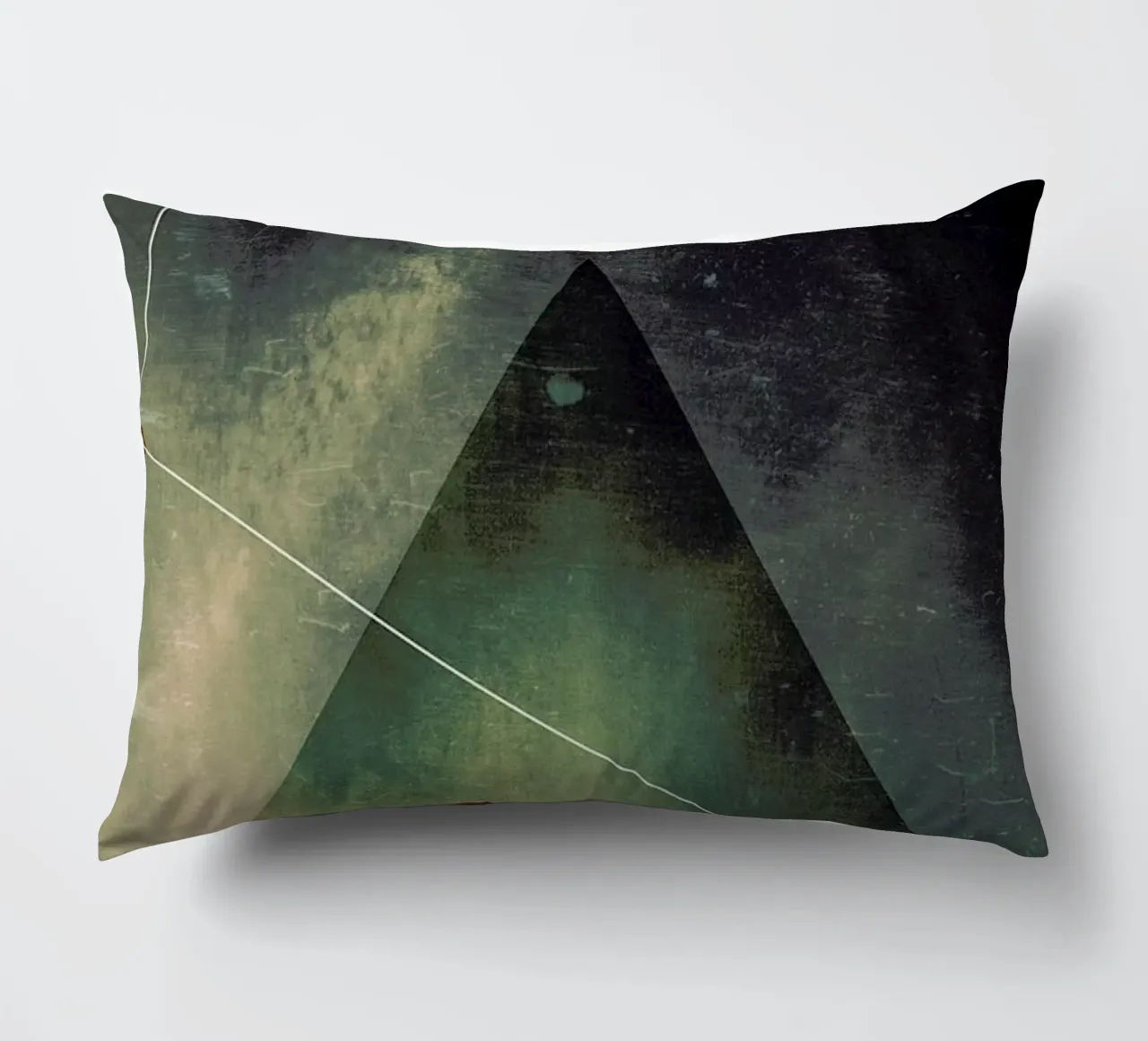 Triangle circle half Kissen von Danny Ivan