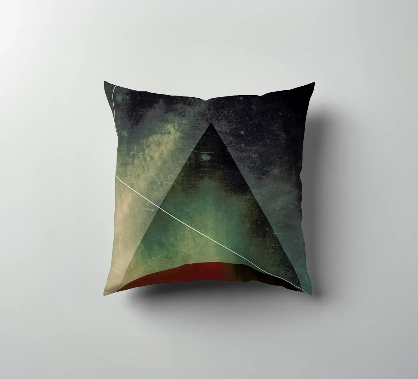 Triangle circle half Kissen von Danny Ivan