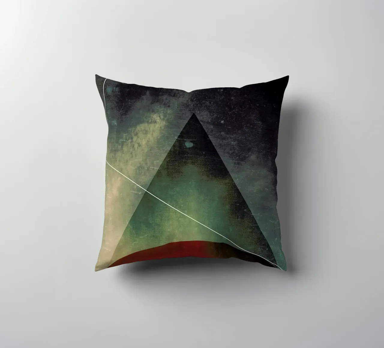 Triangle circle half kussen van Danny Ivan