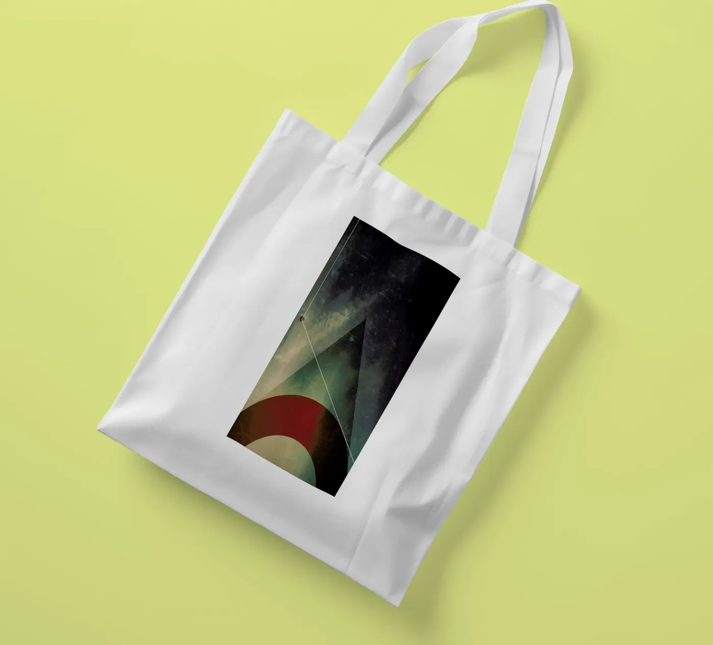 Triangle circle half borsa in juta da Danny Ivan