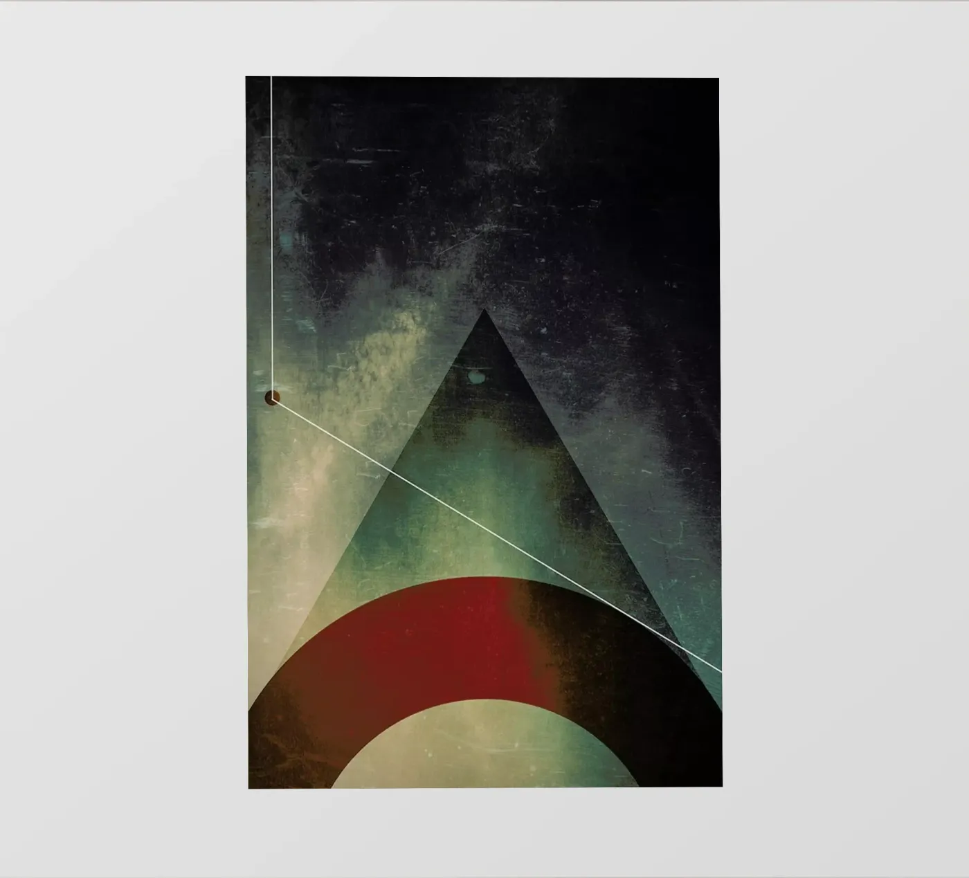 Triangle circle half backlit folie van Danny Ivan