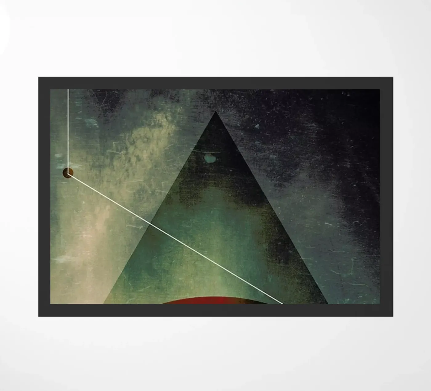 Triangle circle half Fußmatte von Danny Ivan