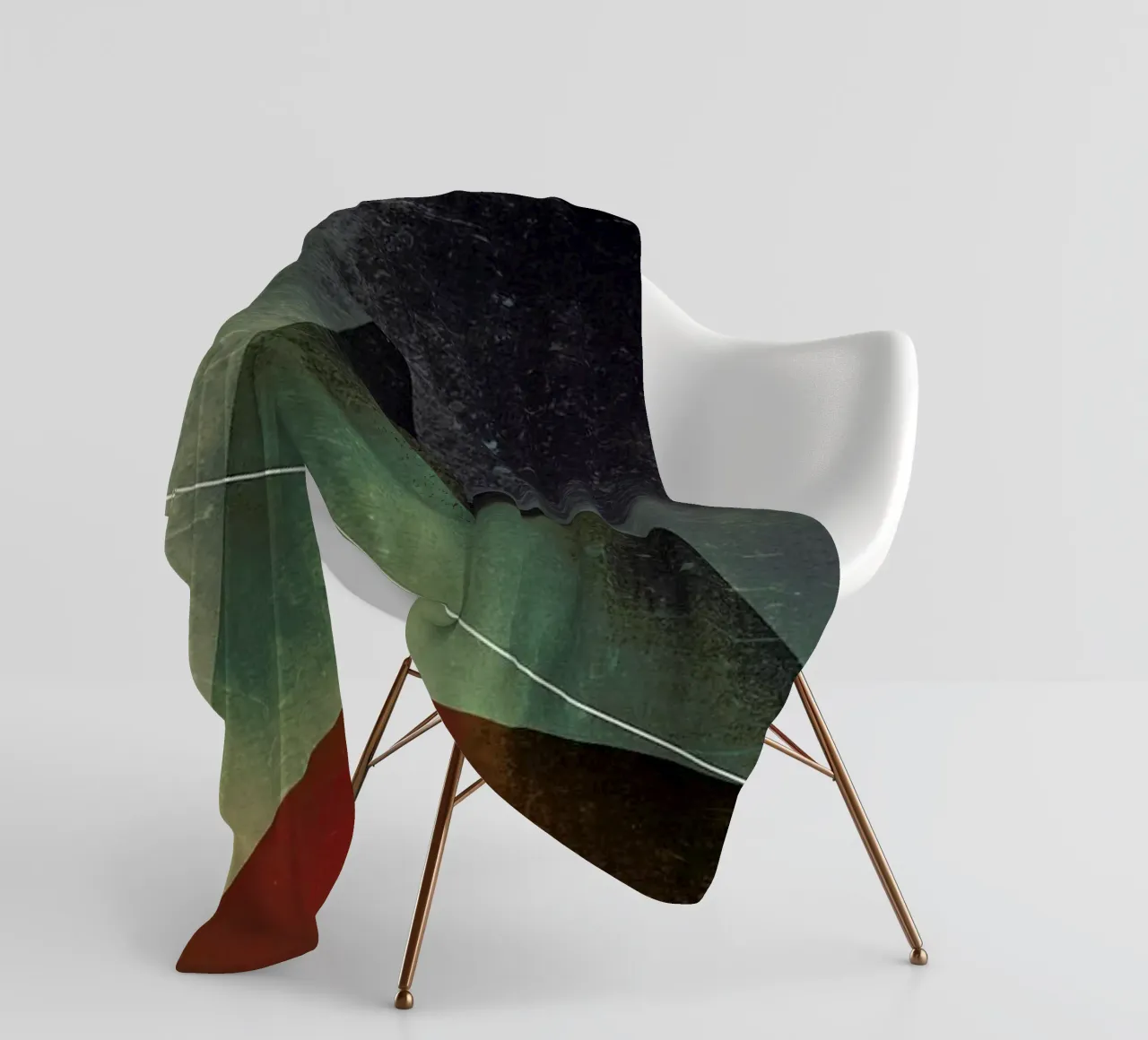 Triangle circle half fleecedeken van Danny Ivan