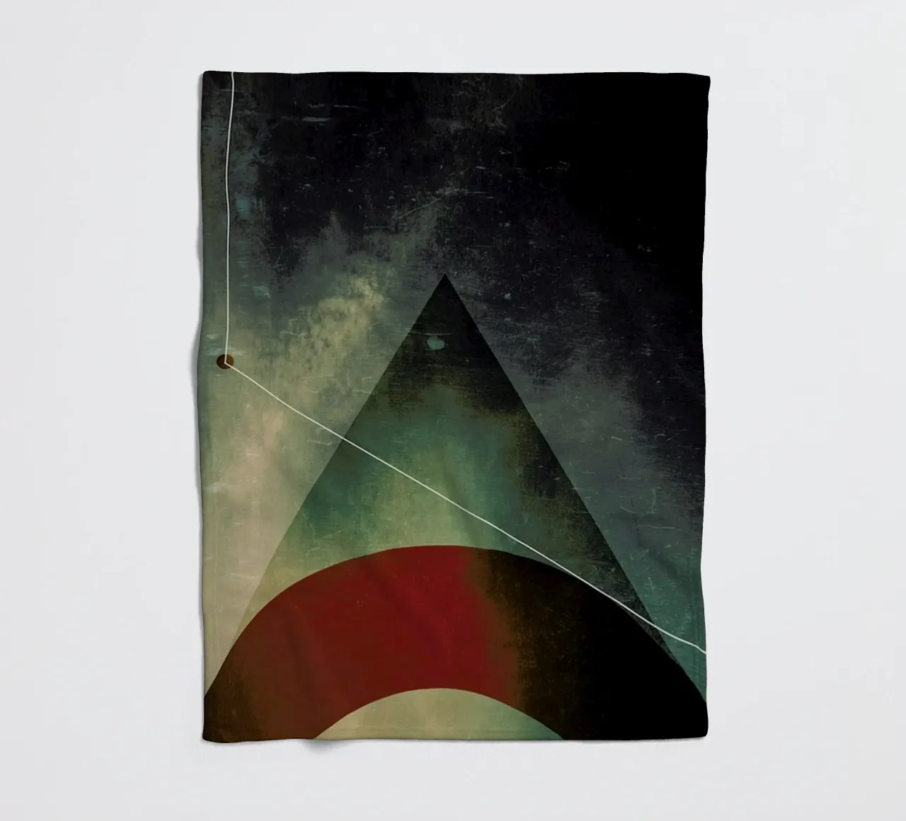 Triangle circle half fleecedeken van Danny Ivan