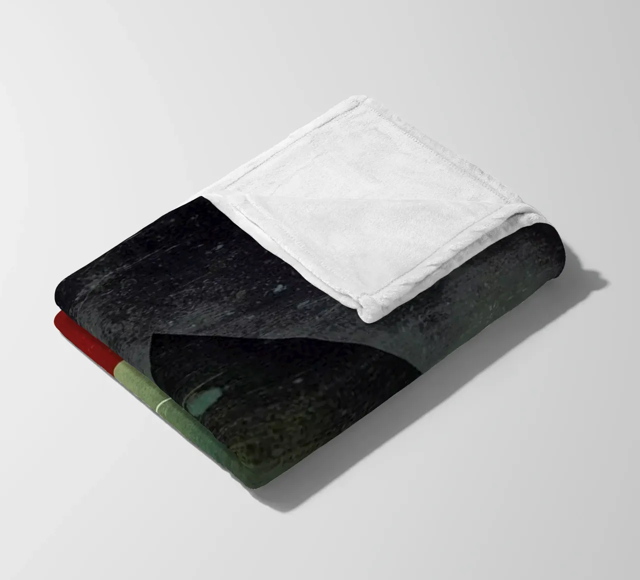 Triangle circle half fleece blanket by Danny Ivan