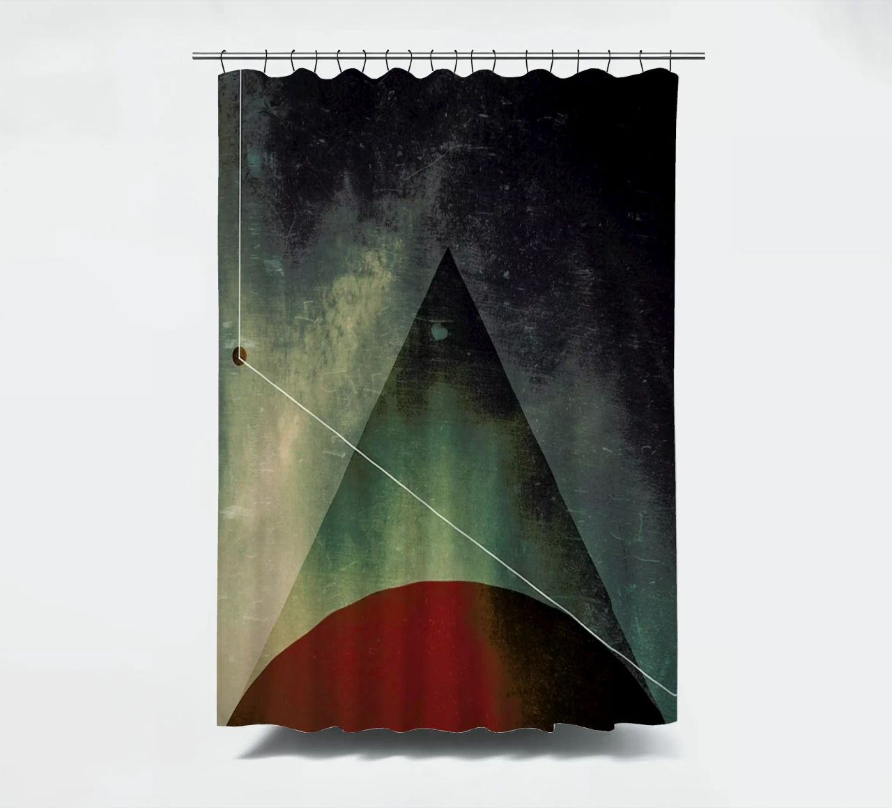 Triangle circle half Duschvorhang von Danny Ivan