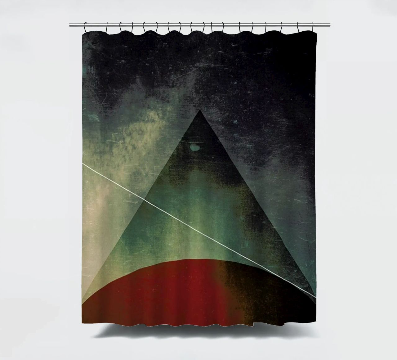 Triangle circle half Duschvorhang von Danny Ivan