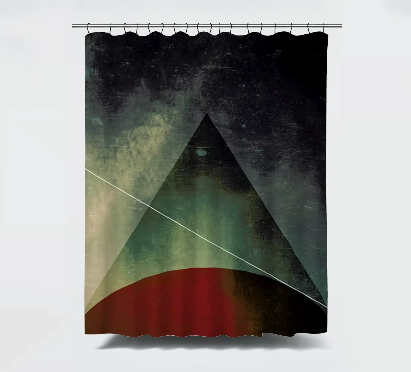 Triangle circle half Duschvorhang von Danny Ivan