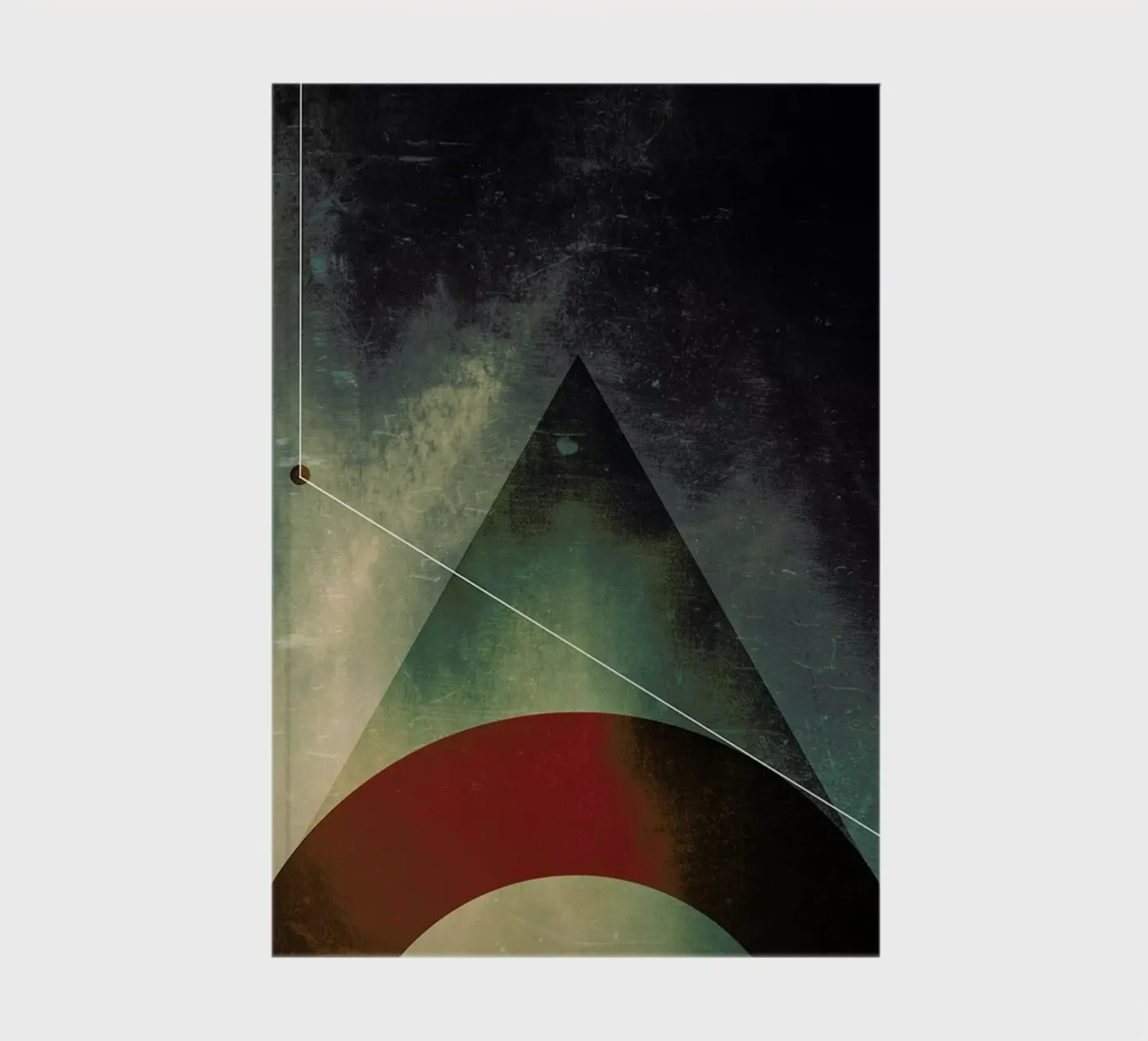 Triangle circle half notebook by Danny Ivan