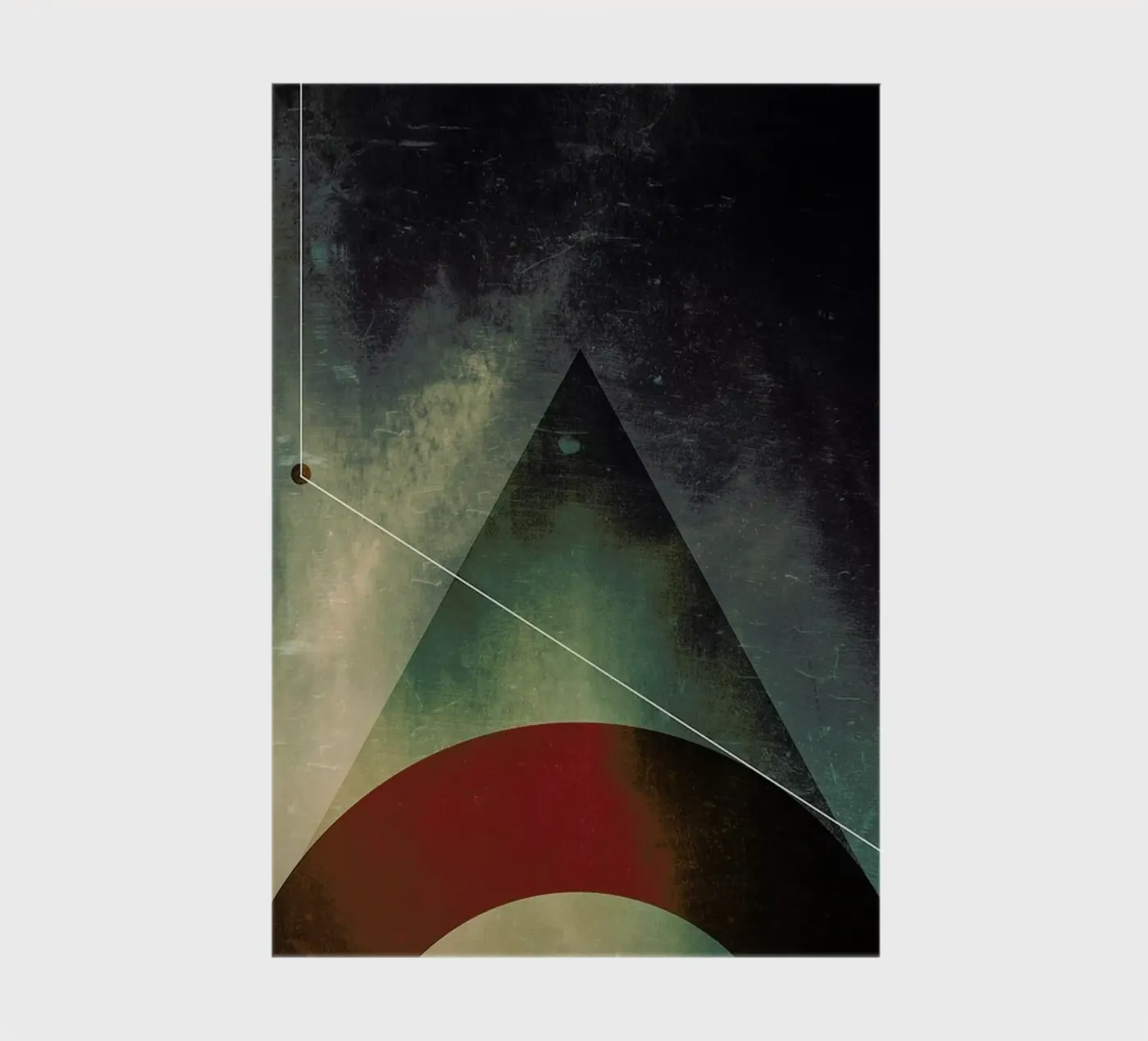 Triangle circle half notebook by Danny Ivan