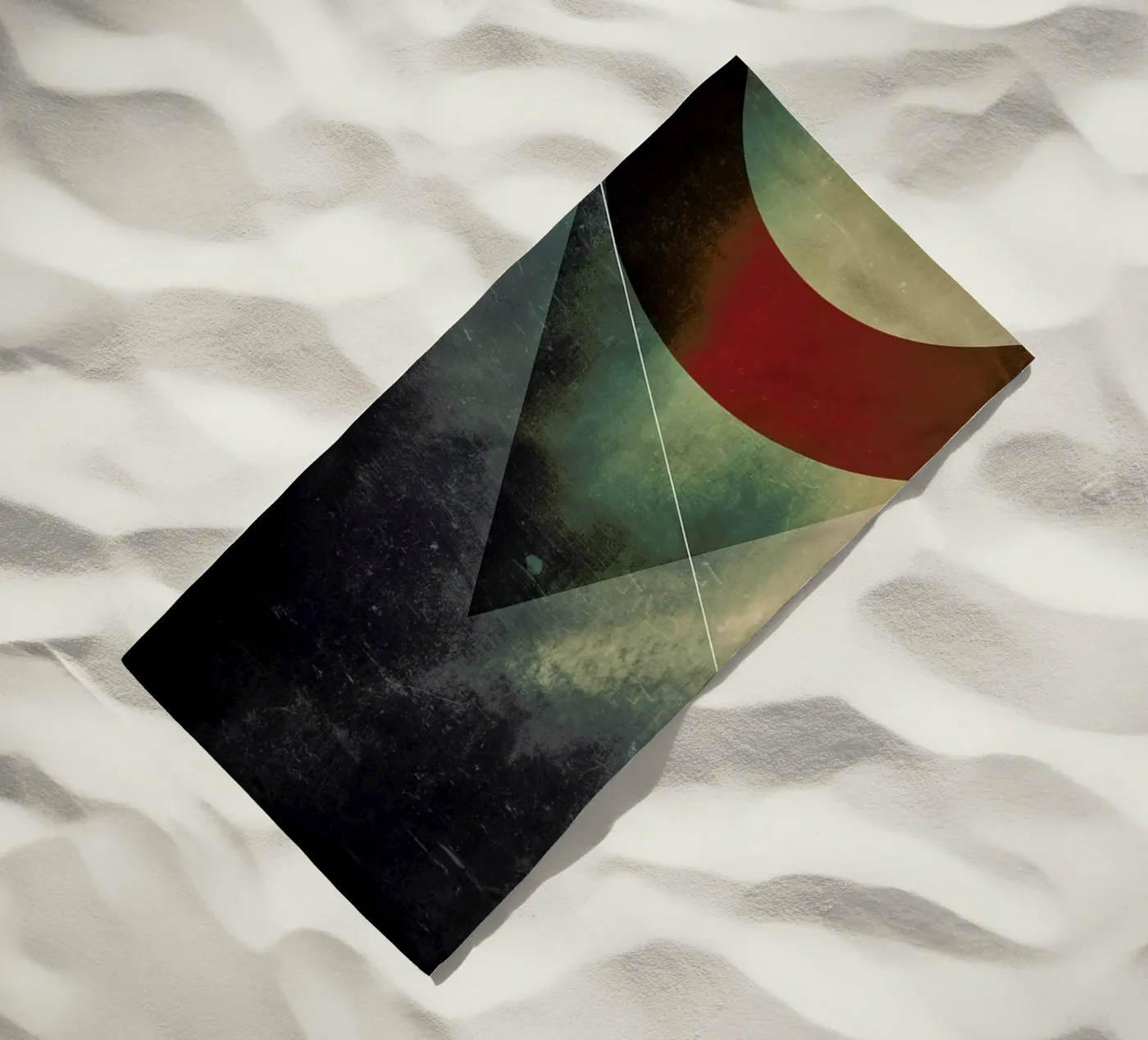 Triangle circle half Strandtuch von Danny Ivan