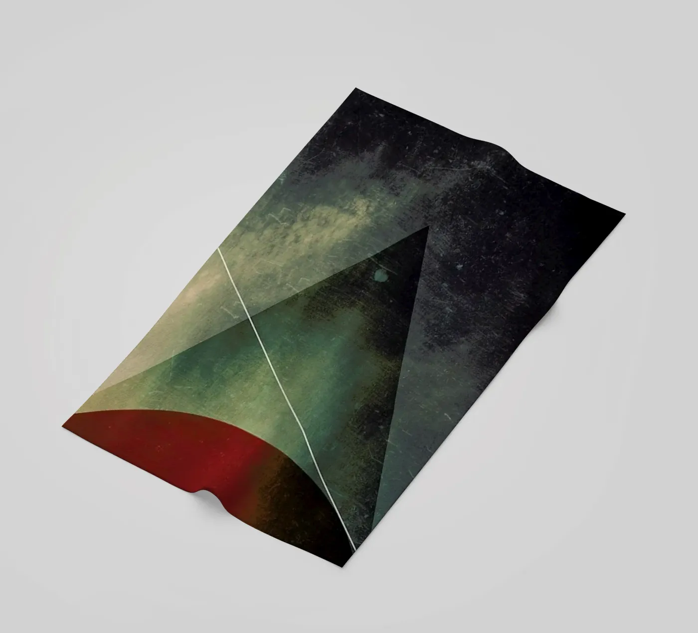 Triangle circle half Strandtuch von Danny Ivan