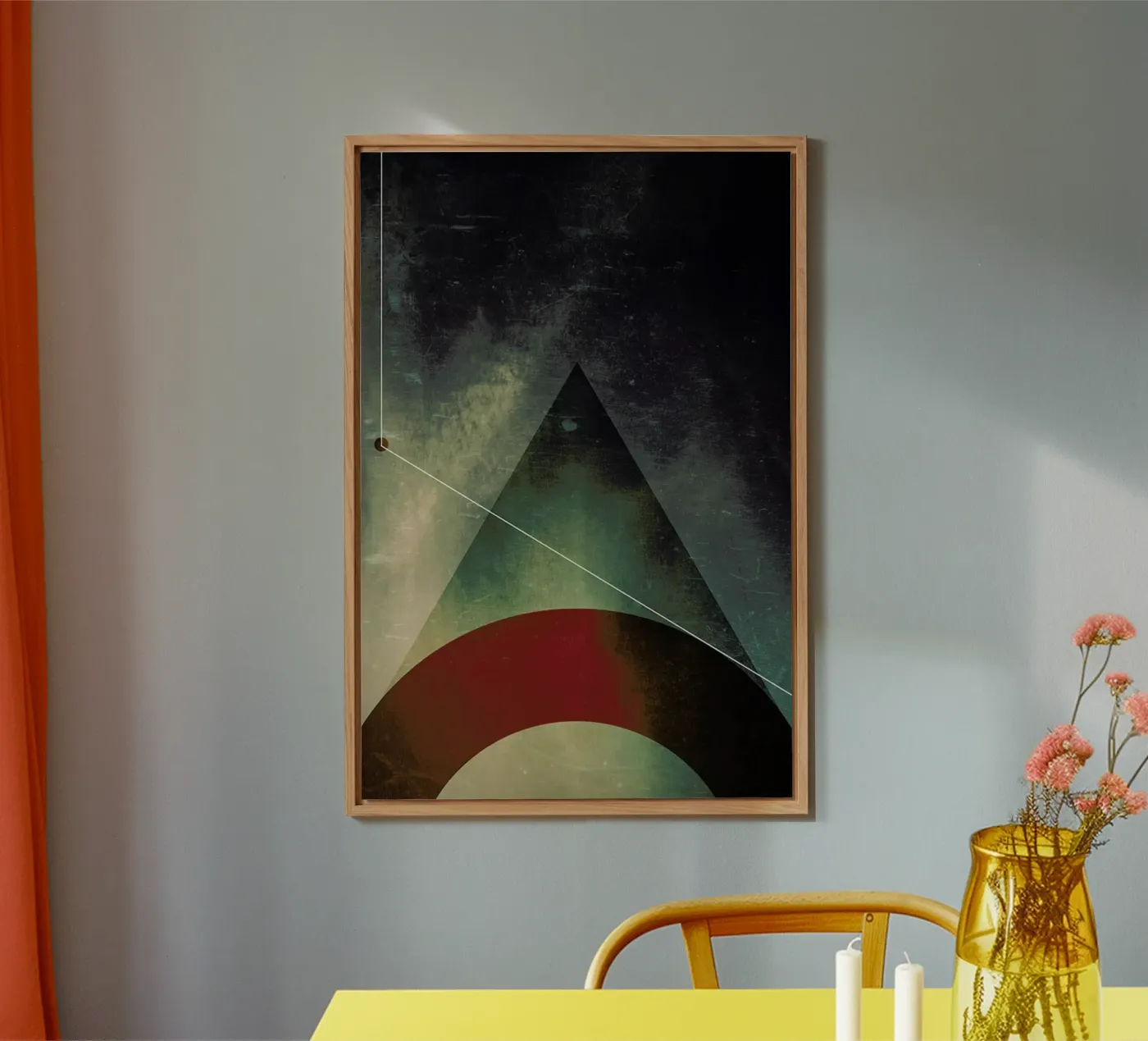 Triangle circle half alluminio dibond da Danny Ivan