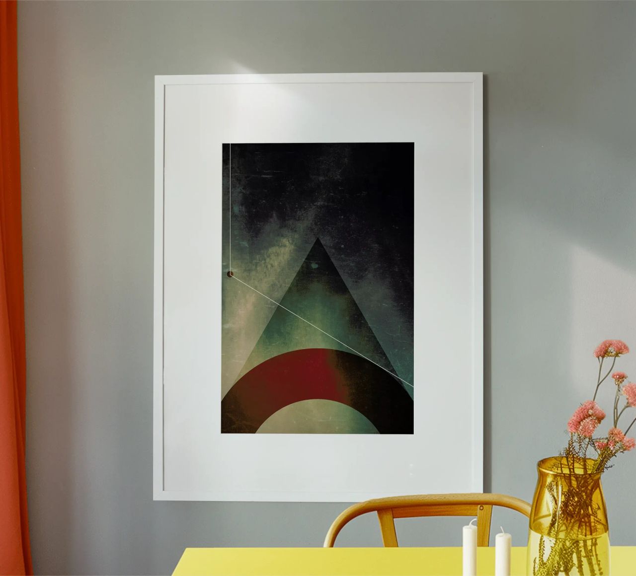 Triangle circle half Poster von Danny Ivan