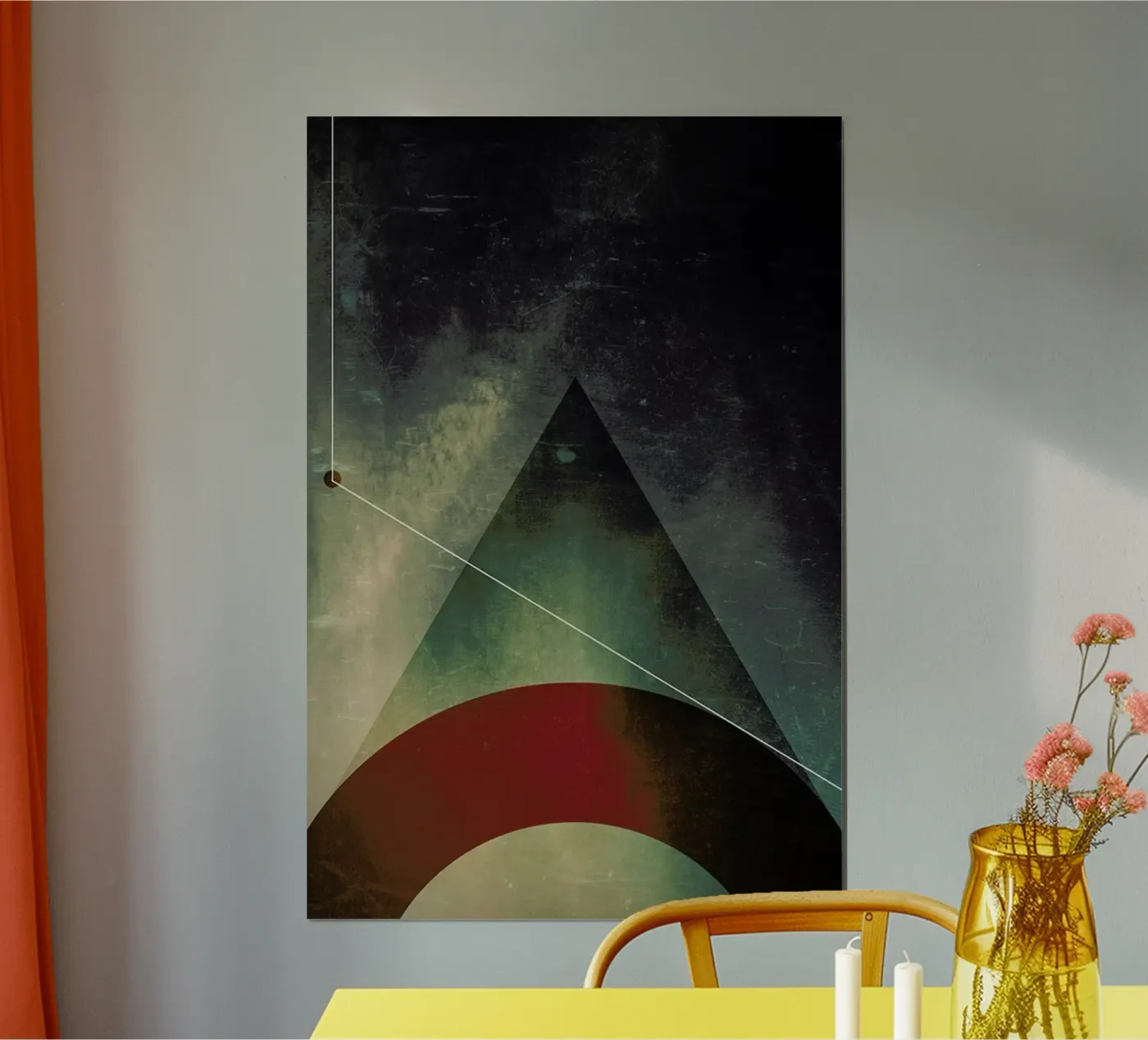 Triangle circle half poster van Danny Ivan