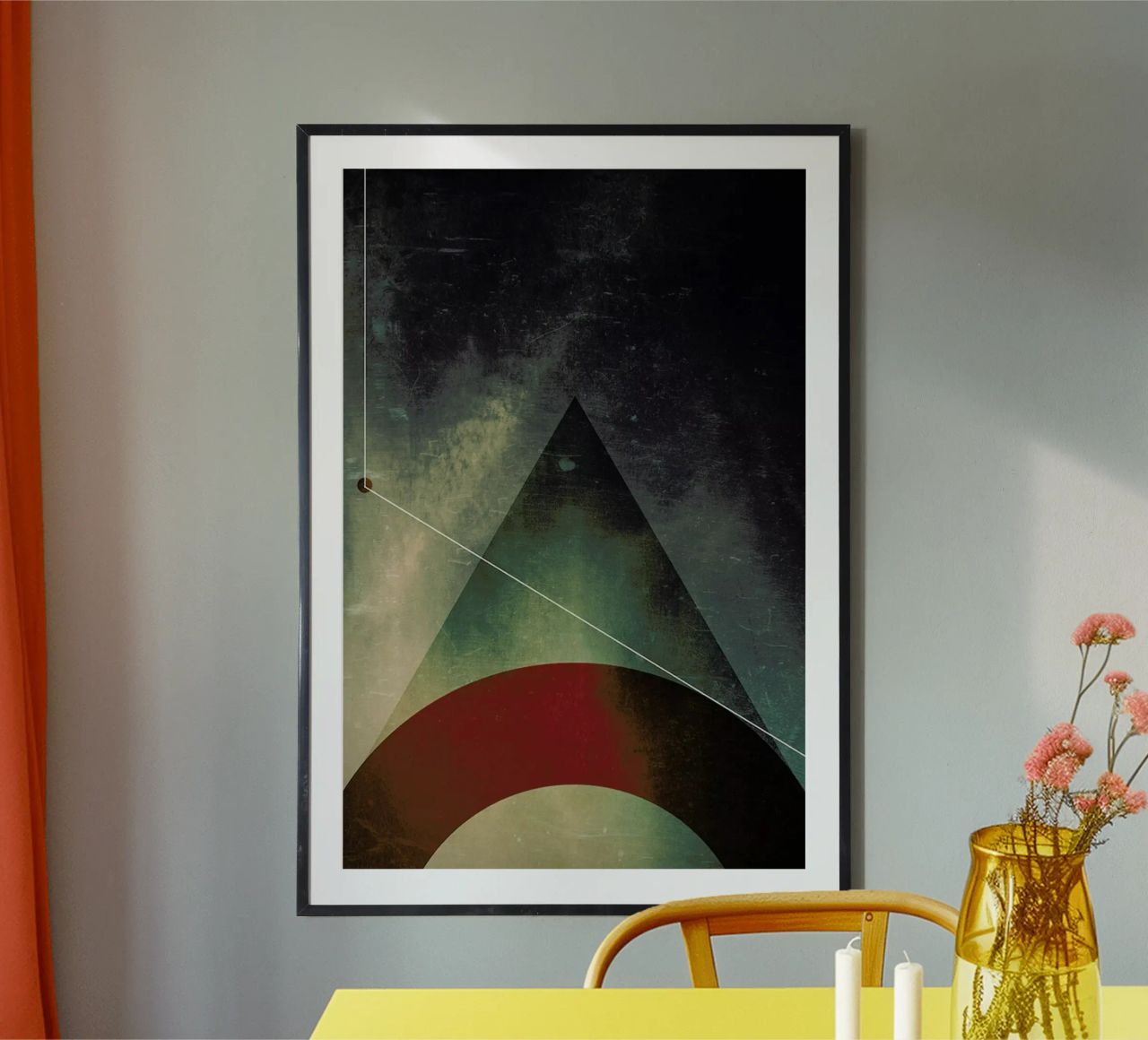 Triangle circle half Poster von Danny Ivan