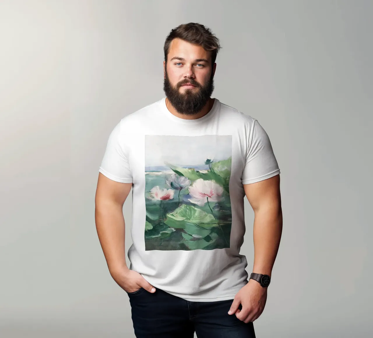 Lotus Flower Nymphaea t-shirt da apoloprints