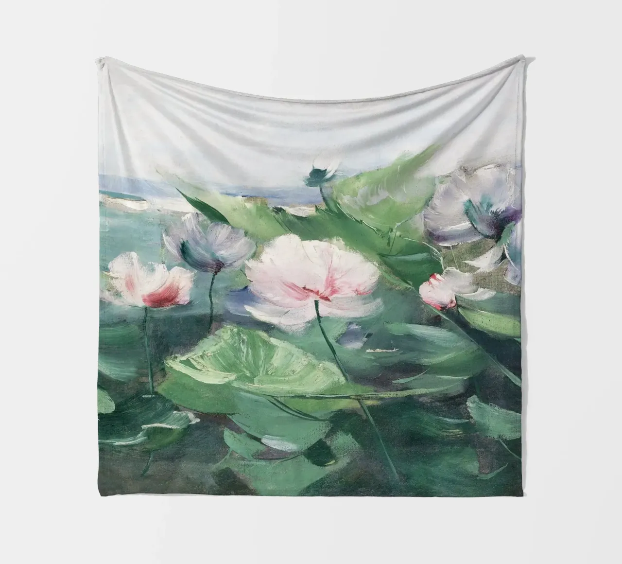 Lotus Flower Nymphaea coperta in pile da apoloprints