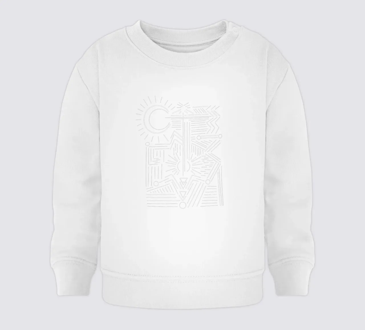 Boho lines baby sweatshirt by BAINAI