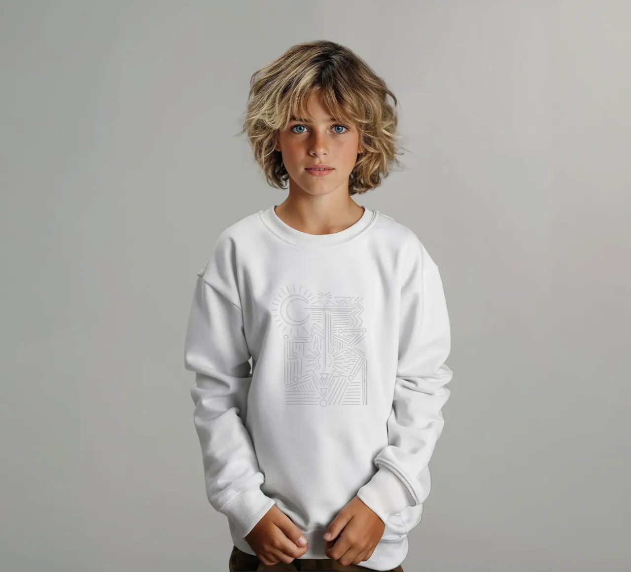 Boho lines felpa bambino da BAINAI