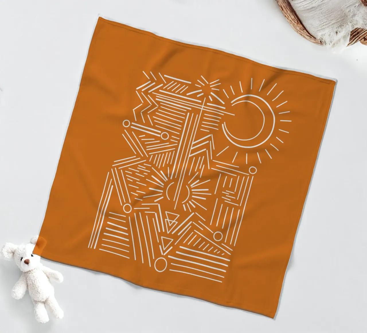 Boho lines coperta in pile da BAINAI