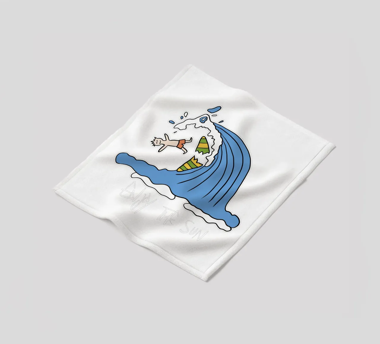 Enjoy the sun surfer coperta in pile da BAINAI