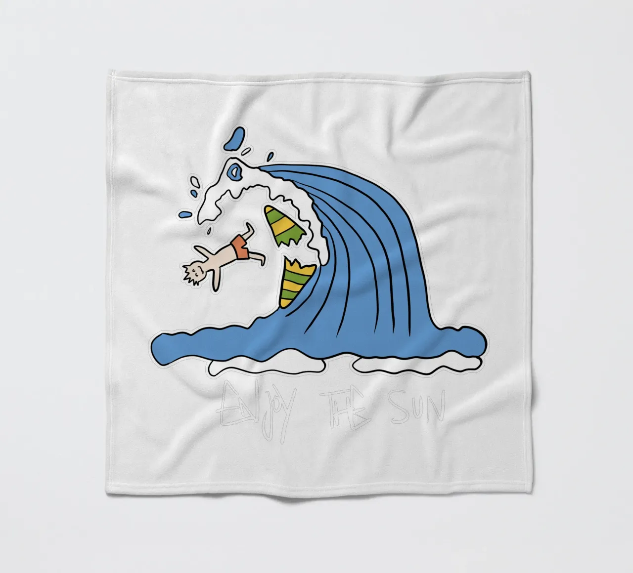 Enjoy the sun surfer coperta in pile da BAINAI