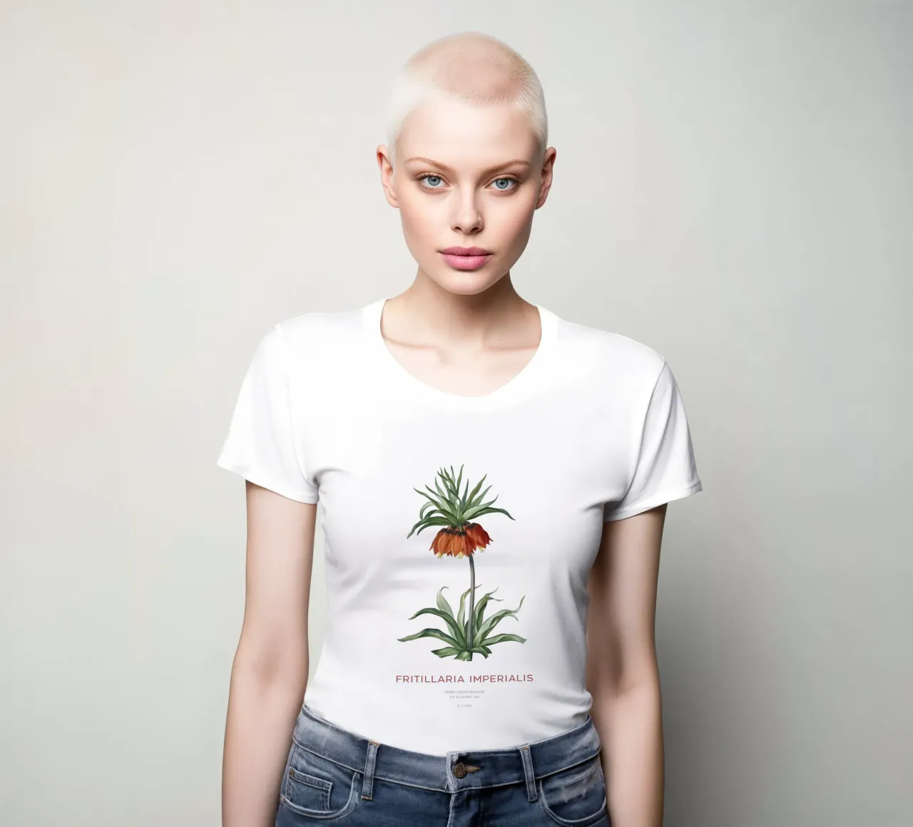 Tulipano curdo o Fritillaria imperialis t-shirt da donna da Vintagrafica