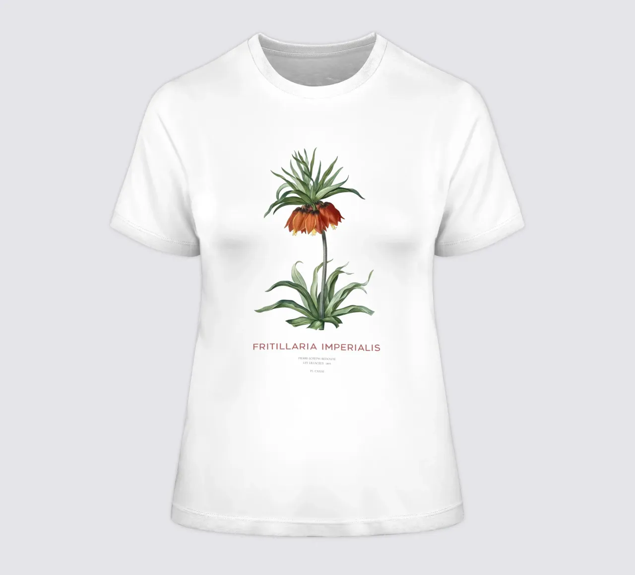Tulipano curdo o Fritillaria imperialis t-shirt da donna da Vintagrafica