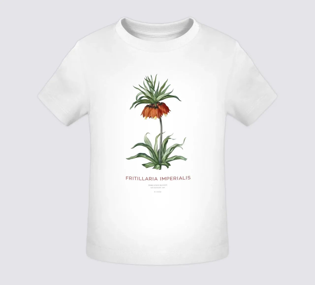Tulipano curdo o Fritillaria imperialis maglietta neonato da Vintagrafica