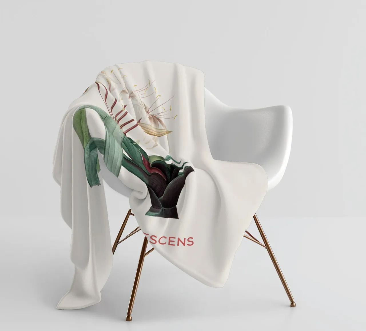Sumpflilie oder Crinum erubescens Fleecedecke von Vintagrafica