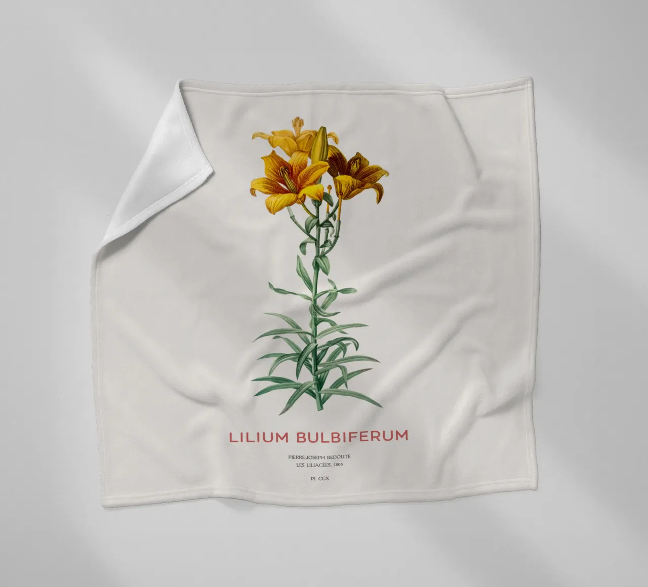 Giglio di fuoco o Lilium bulbiferum coperta in pile da Vintagrafica