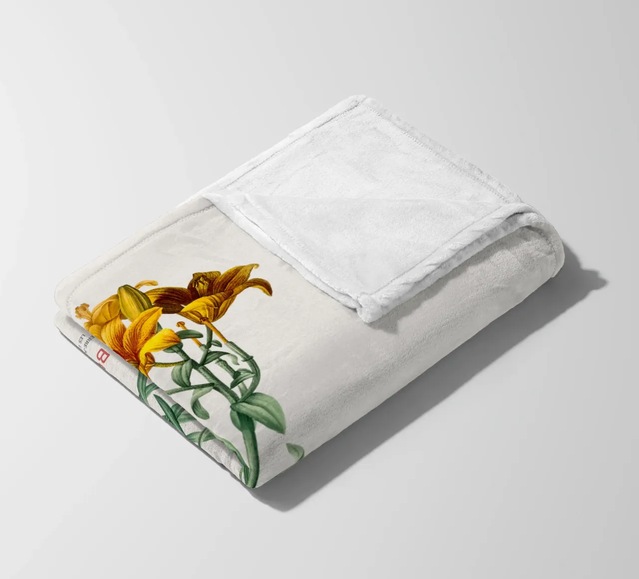 Giglio di fuoco o Lilium bulbiferum coperta in pile da Vintagrafica