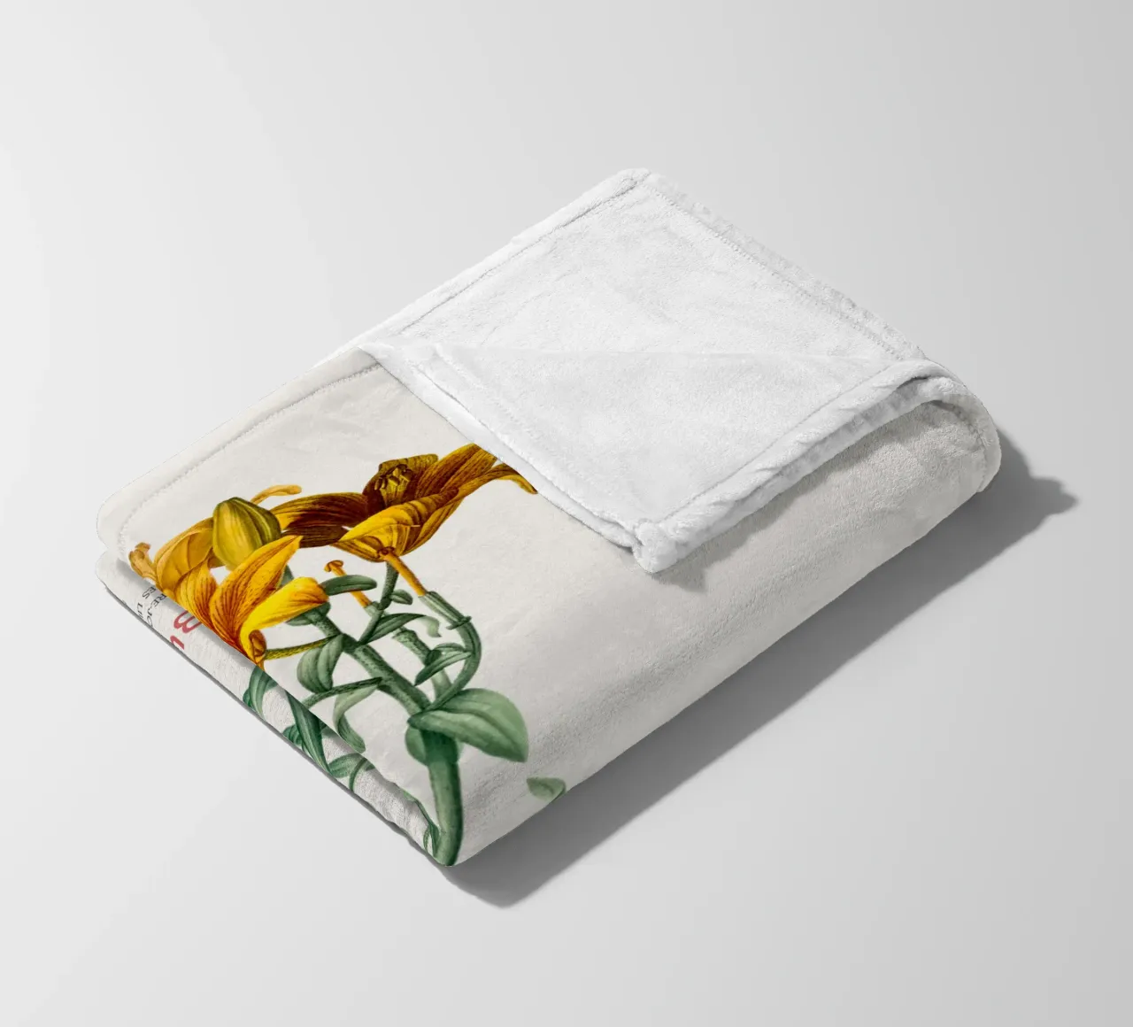 Giglio di fuoco o Lilium bulbiferum coperta in pile da Vintagrafica