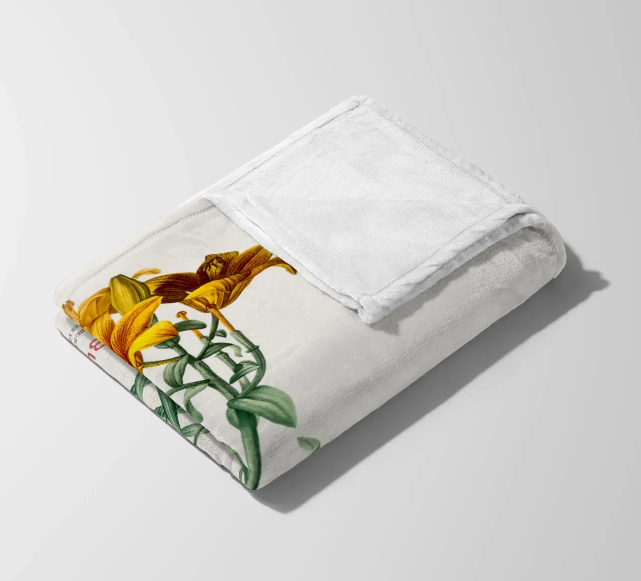 Giglio di fuoco o Lilium bulbiferum coperta in pile da Vintagrafica