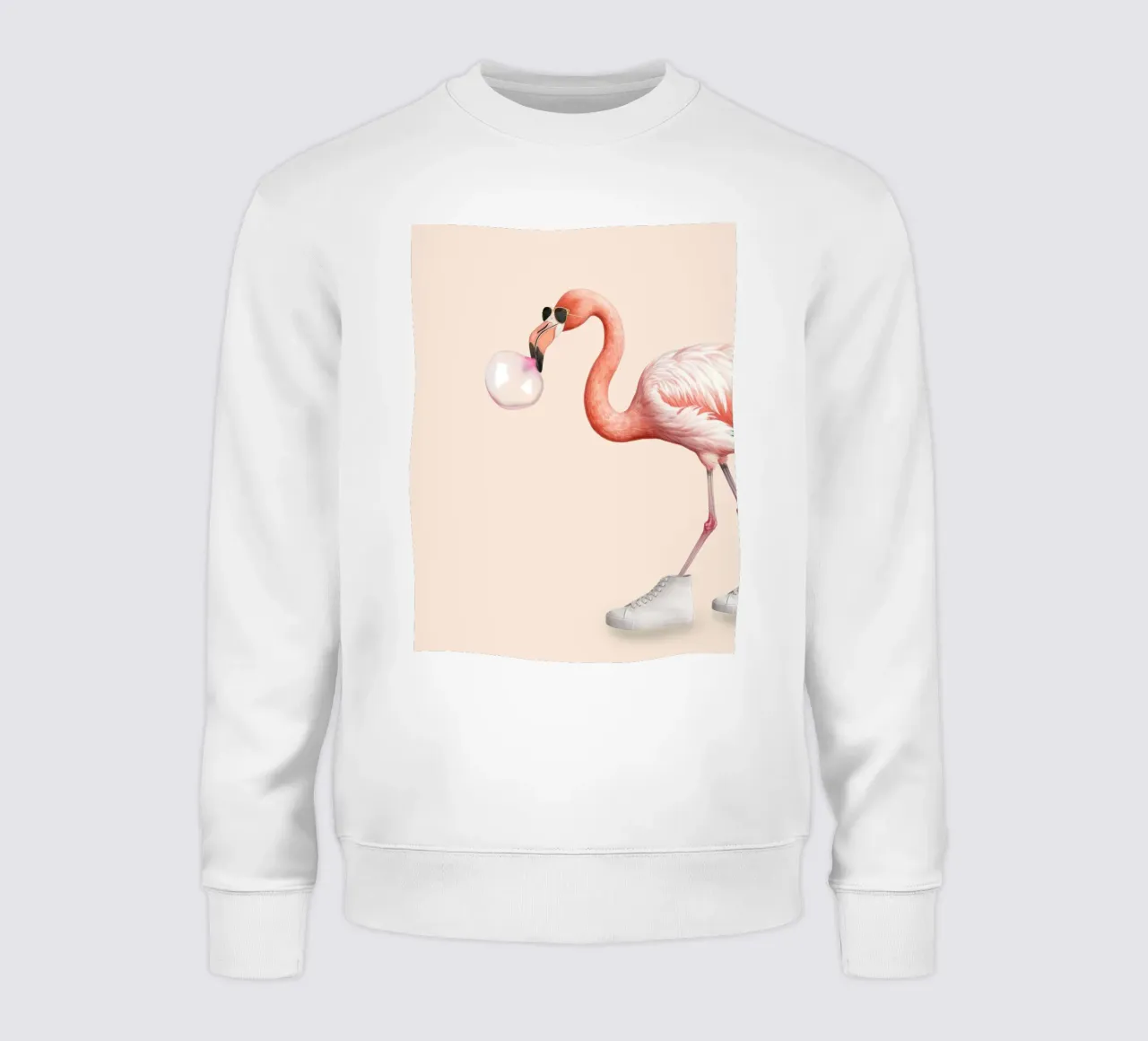 BUBBLE GUM FLAMINGO felpa da Dagmar Pels