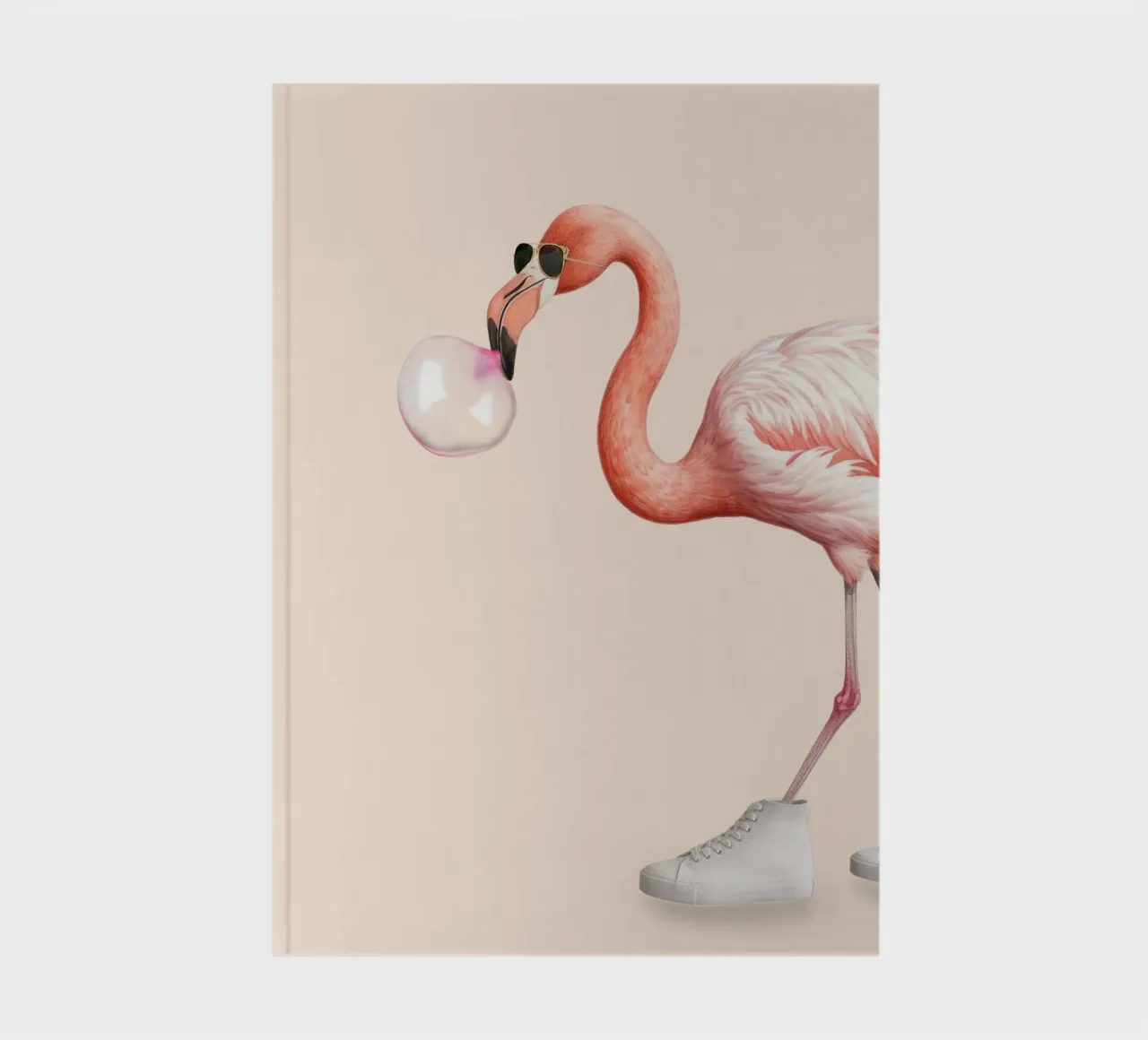 BUBBLE GUM FLAMINGO notebook by Dagmar Pels