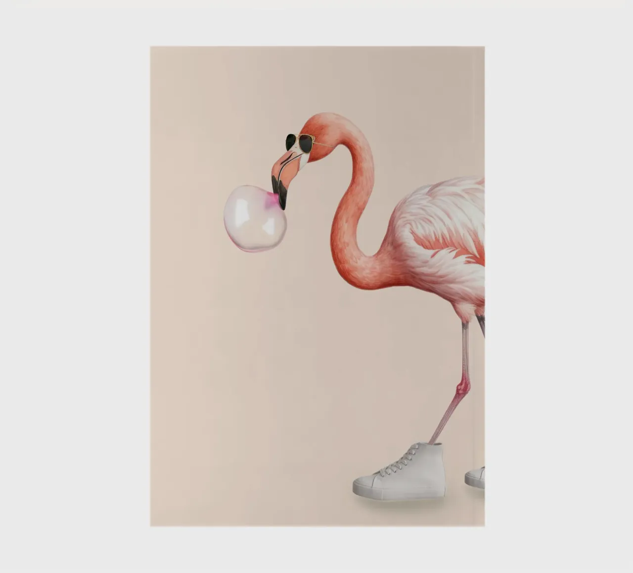 BUBBLE GUM FLAMINGO notebook by Dagmar Pels